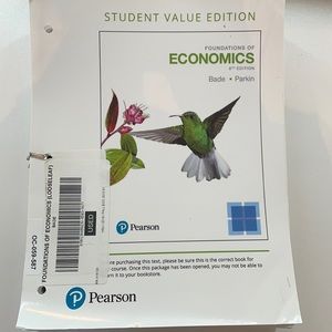 Foundations if Economics textbook 8th edition by Bade and Parkin.